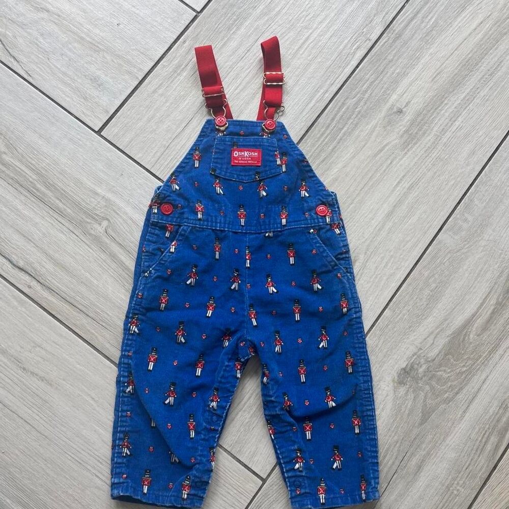 Vintage Union Made OshKosh B'gosh Kids Overalls with AOP print